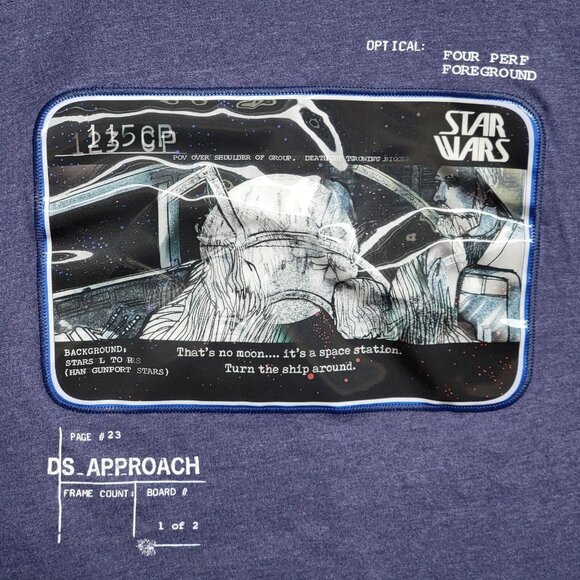 Star Wars Shirt Mens 2XL Concept Series Storyboard Death Star Graphic Disney - Picture 2 of 13